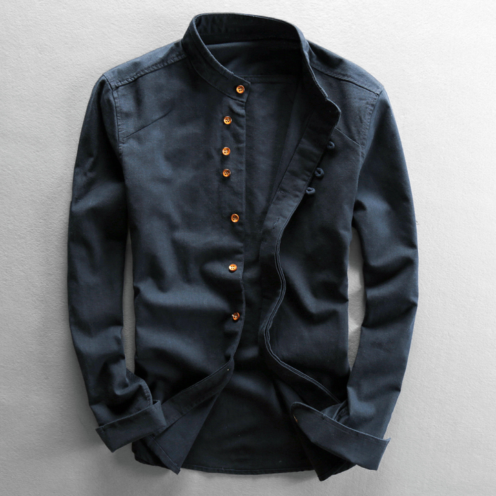 Paolo Band Collar Shirt