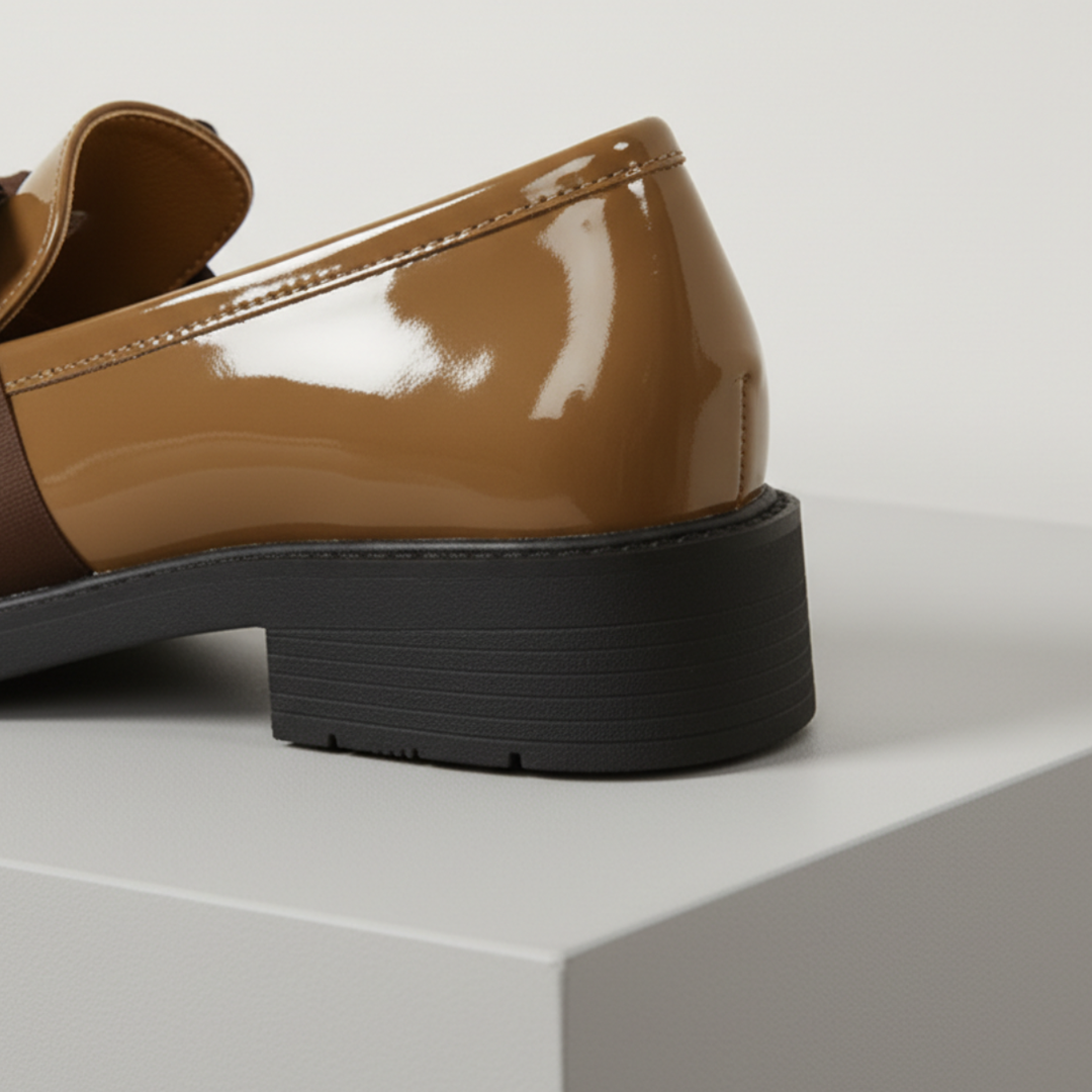 Leonora Bow Patent Leather Loafers