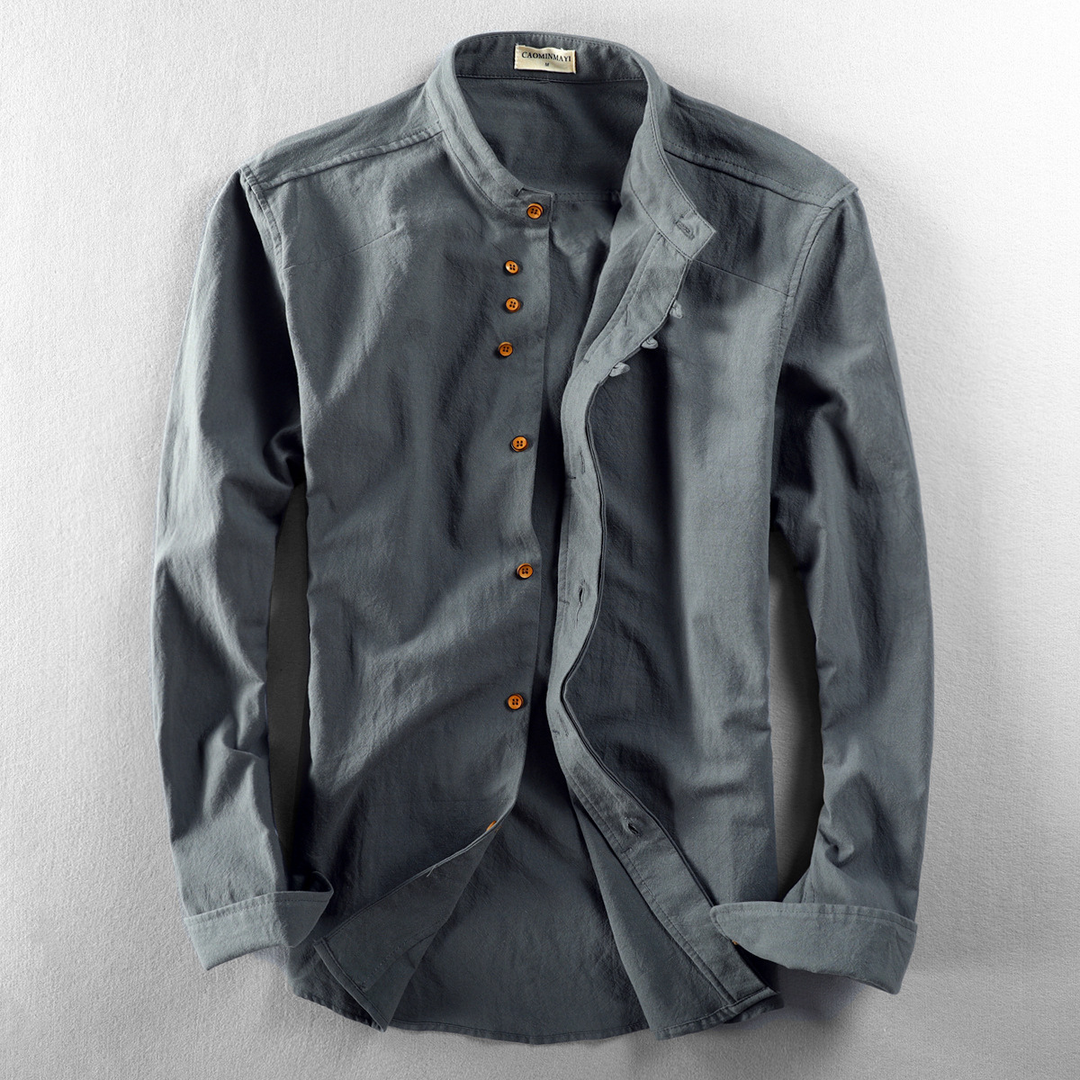 Paolo Band Collar Shirt