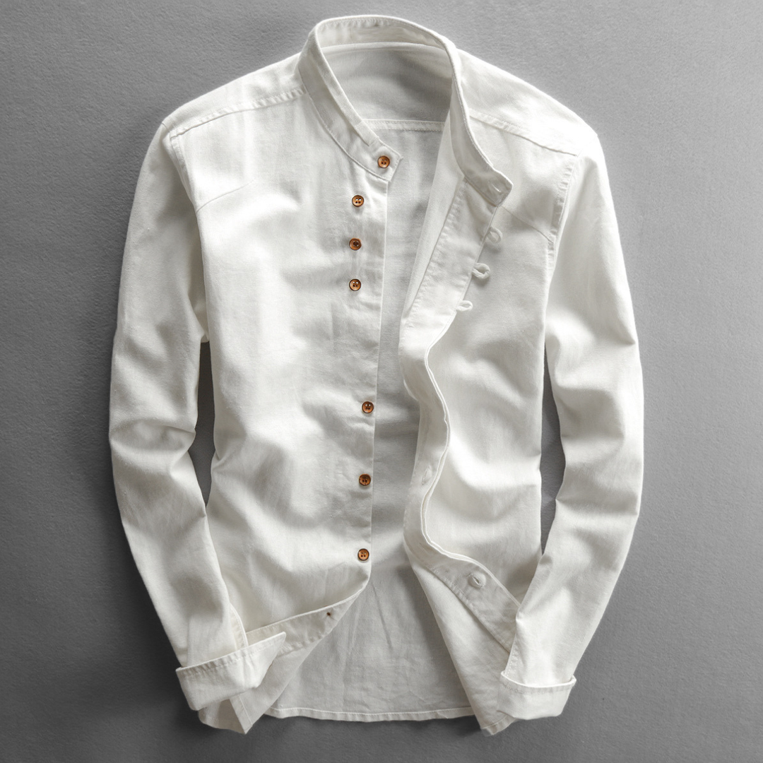 Paolo Band Collar Shirt