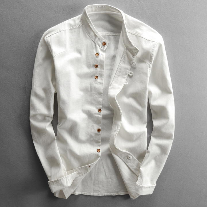 Paolo Band Collar Shirt