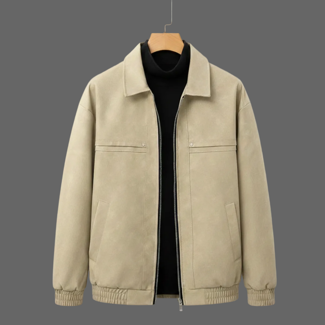 Gael Suede Bomber Jacket