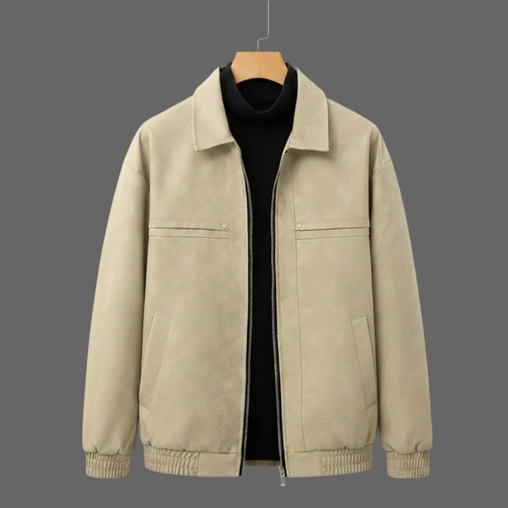 Gael Suede Bomber Jacket