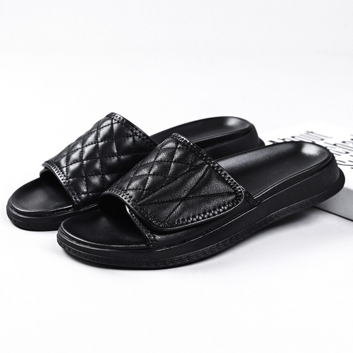 Sullivan Leather Slides