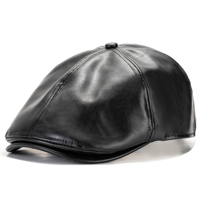 Enzo Leather Cap