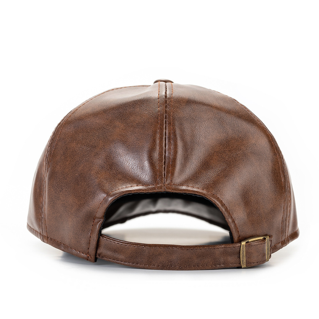 Enzo Leather Cap