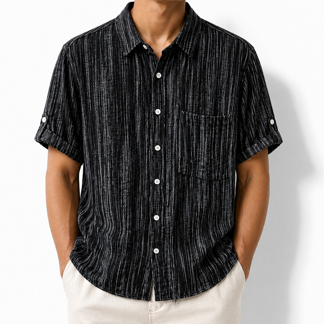 Spencer Striped Button-Up Shirt