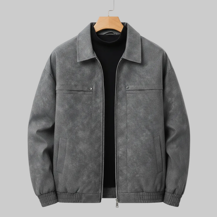 Gael Suede Bomber Jacket