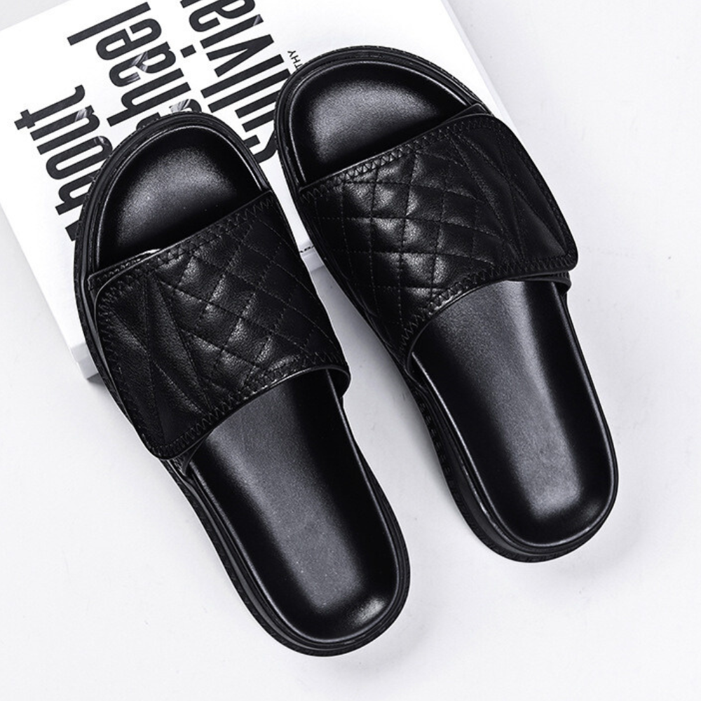 Sullivan Leather Slides
