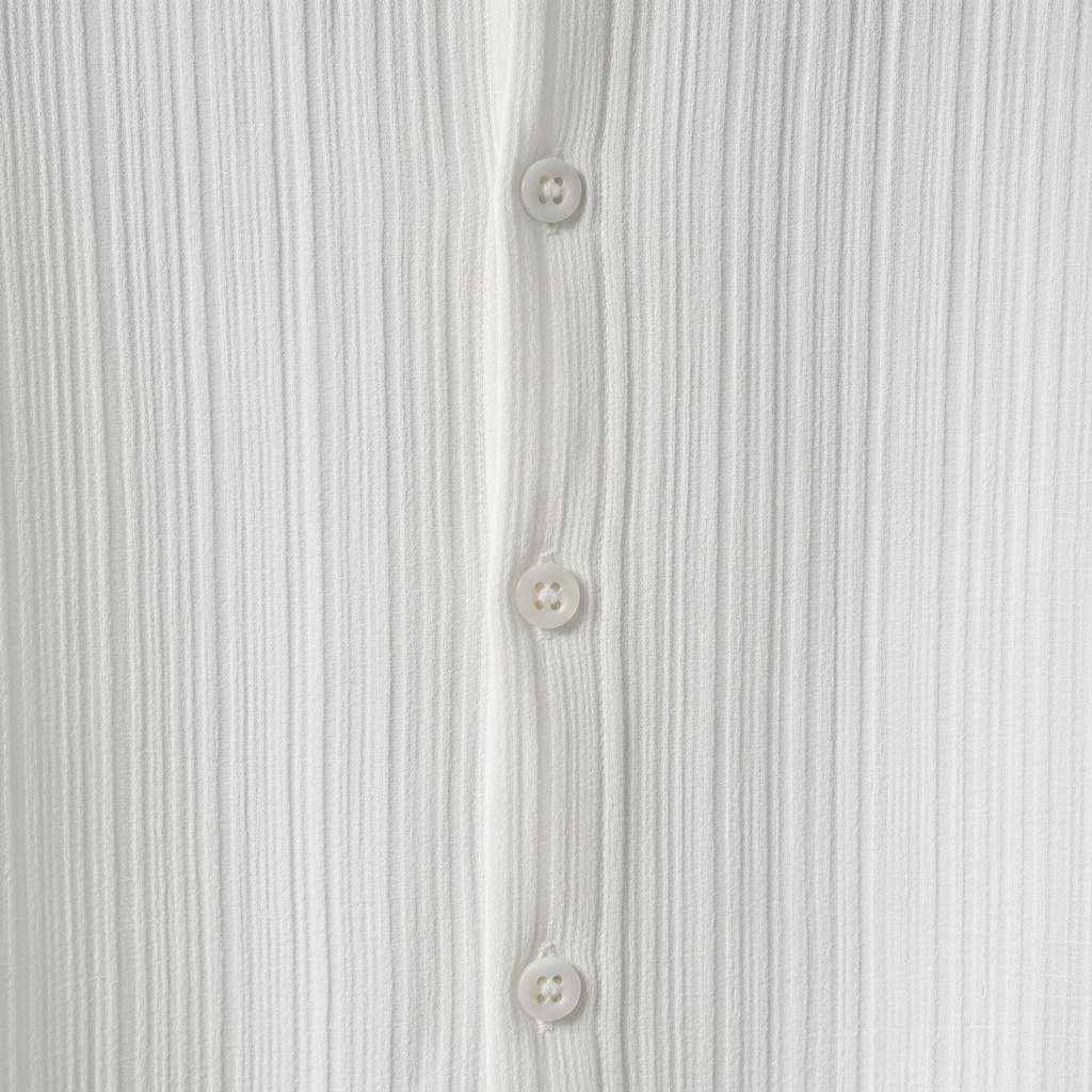 Portofino Textured Set — button placket detail