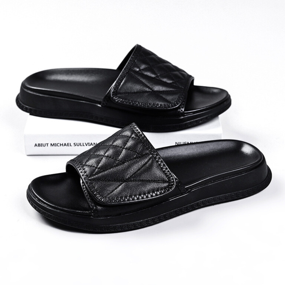Sullivan Leather Slides