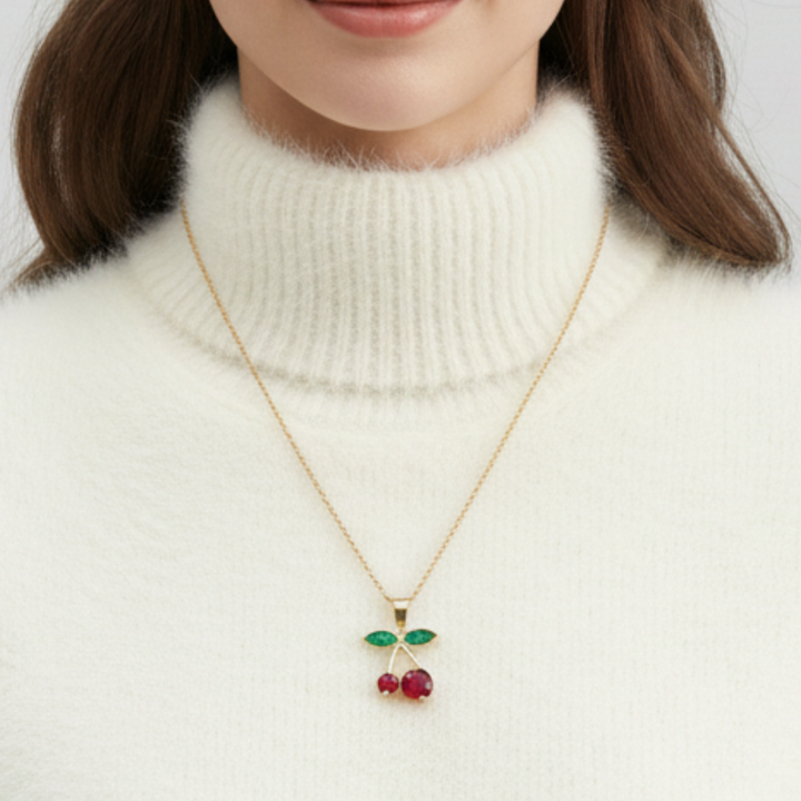 Cherry Pendant Necklace