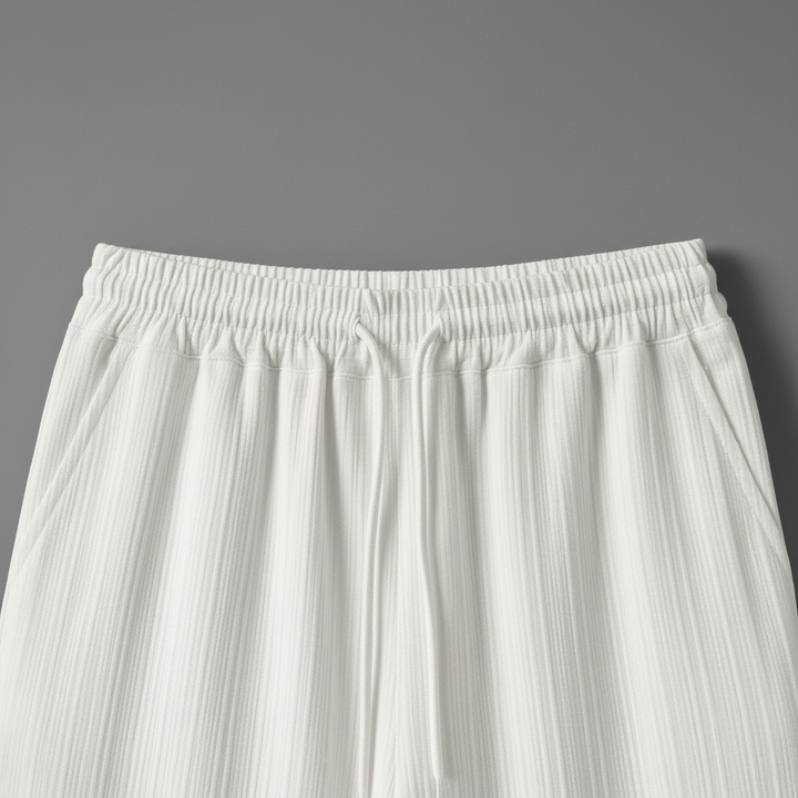 Portofino Textured Set — drawstring waist detail