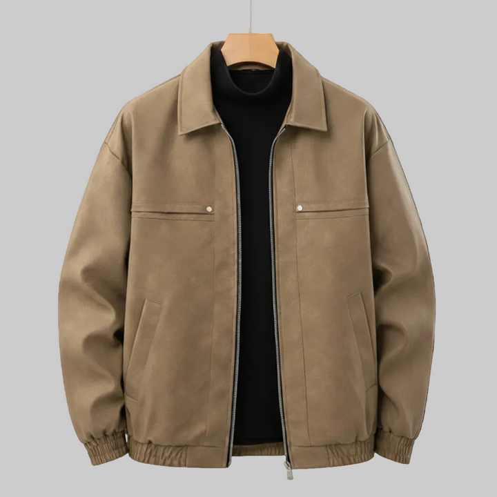 Gael Suede Bomber Jacket
