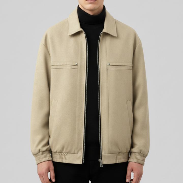 Gael Suede Bomber Jacket