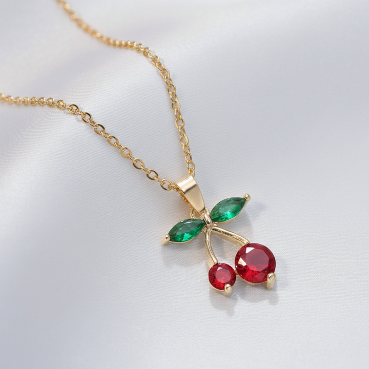 Cherry Pendant Necklace