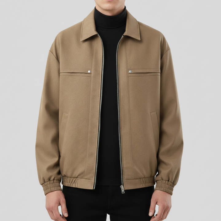 Gael Suede Bomber Jacket