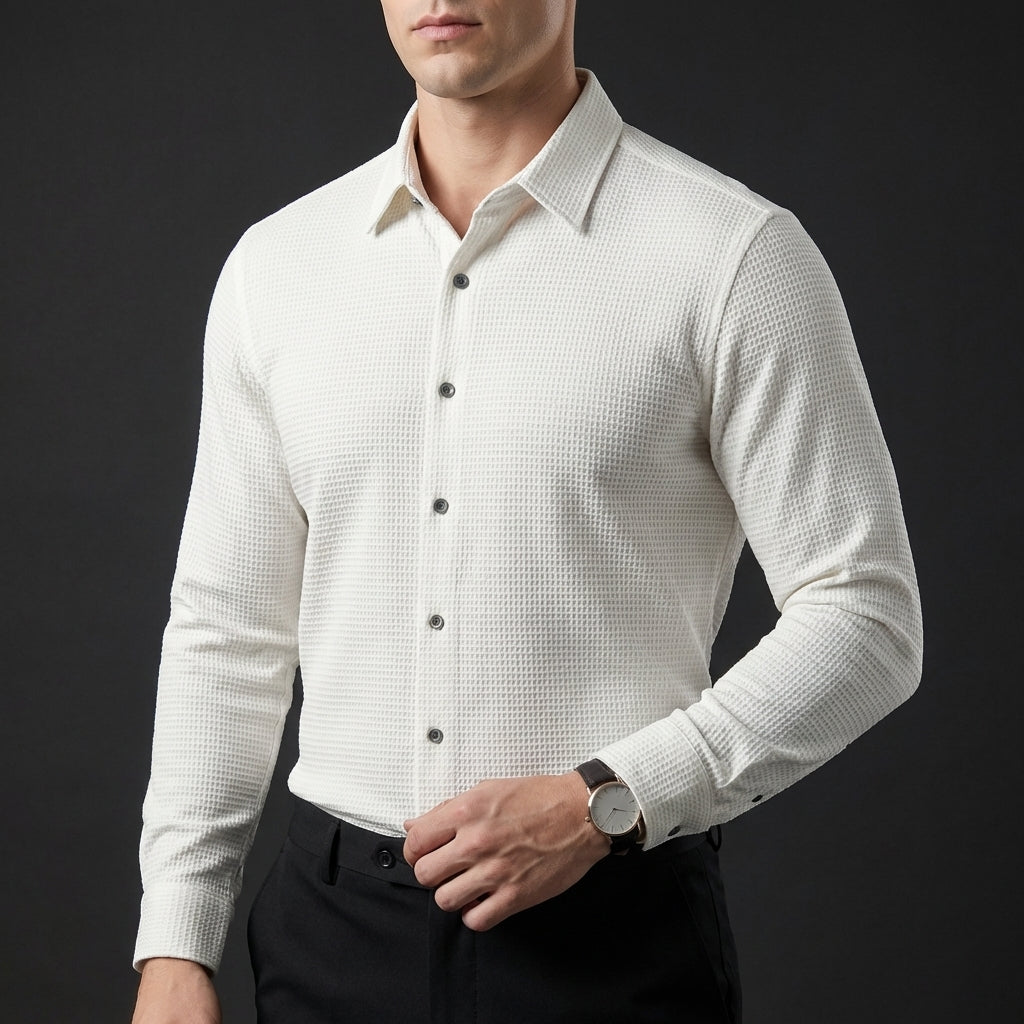 Monaco Waffle Button-Up