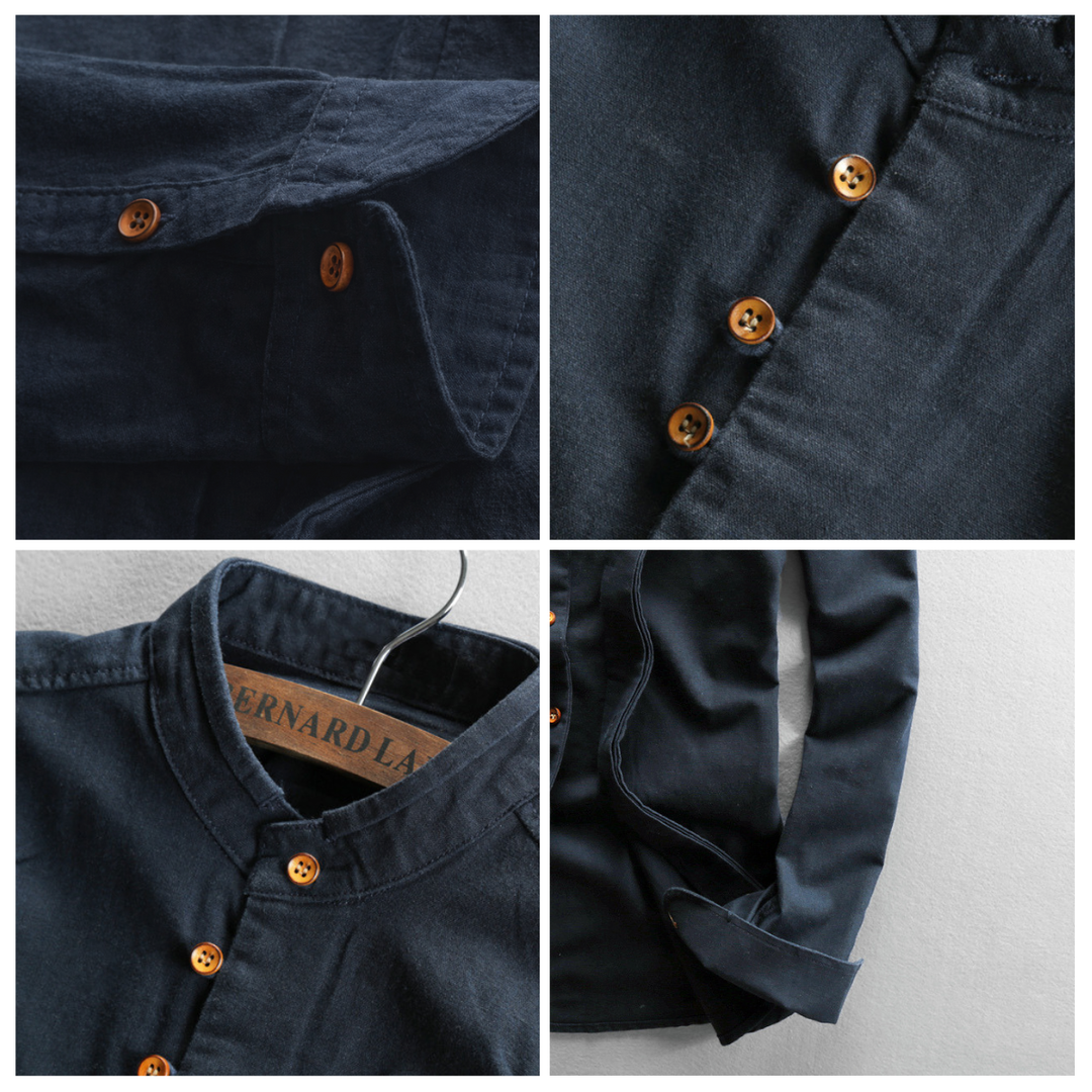 Paolo Band Collar Shirt