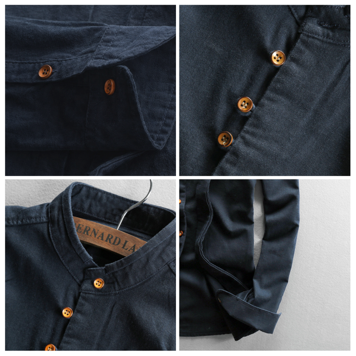 Paolo Band Collar Shirt