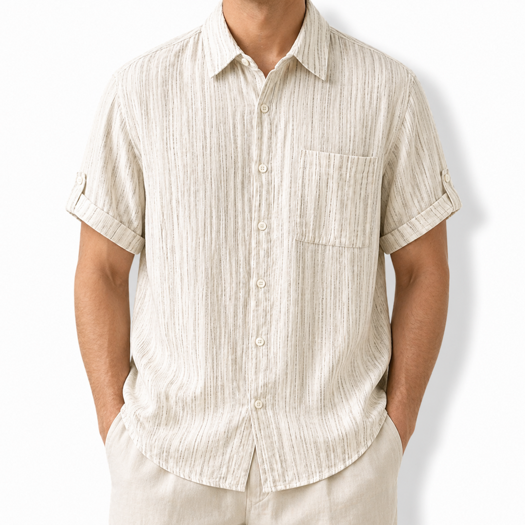 Spencer Striped Button-Up Shirt