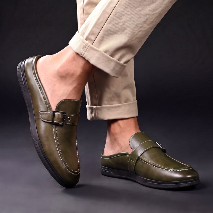 Lansford Buckle Mules