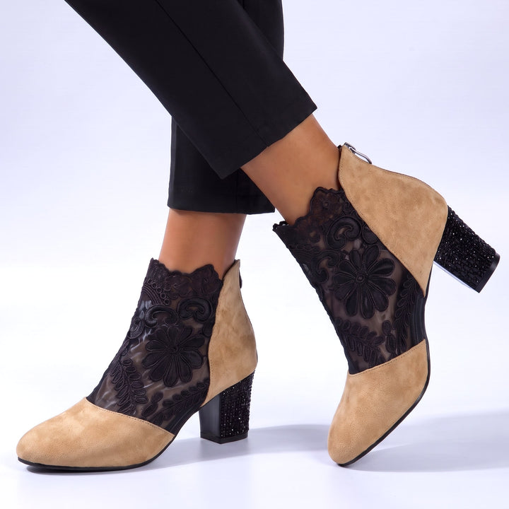 Rosa Lace Ankle Boots