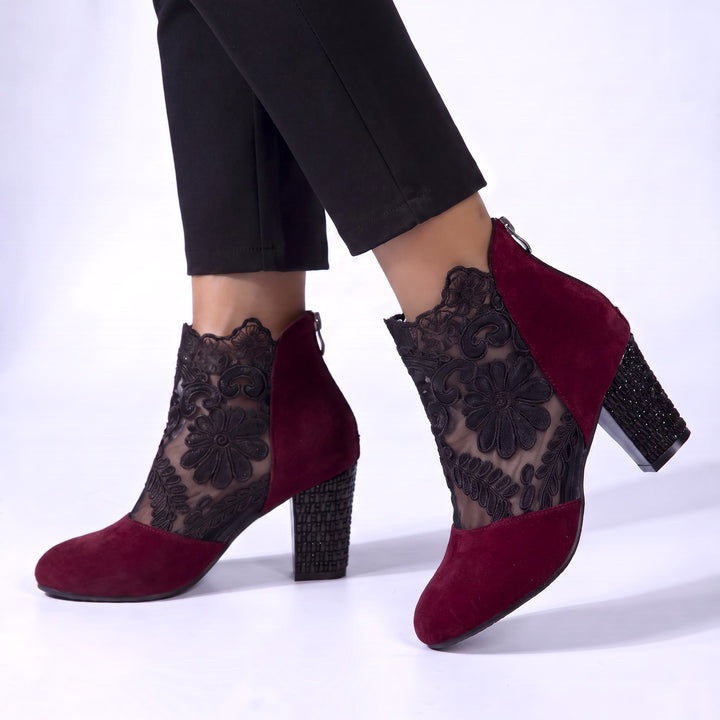 Rosa Lace Ankle Boots