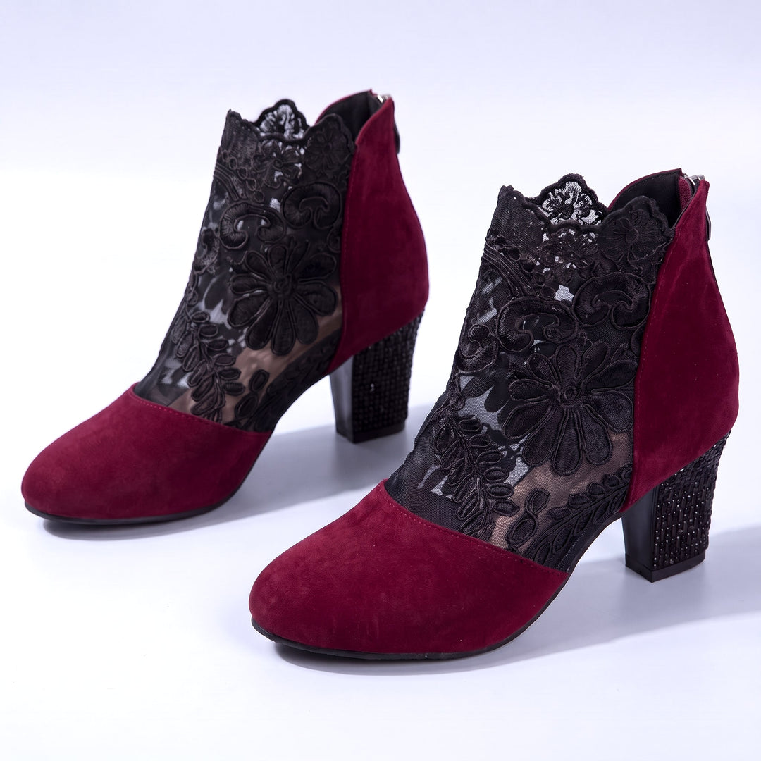 Rosa Lace Ankle Boots