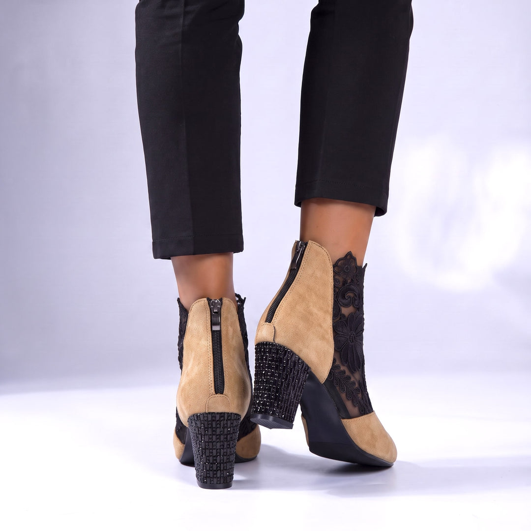 Rosa Lace Ankle Boots