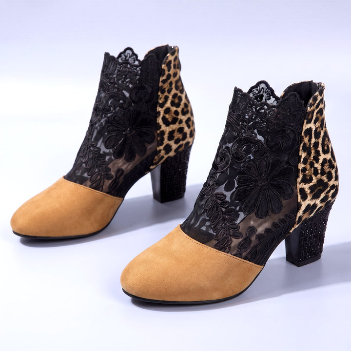 Vittoria Floral Ankle Boots