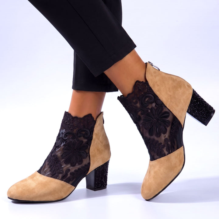 Vittoria Floral Ankle Boots