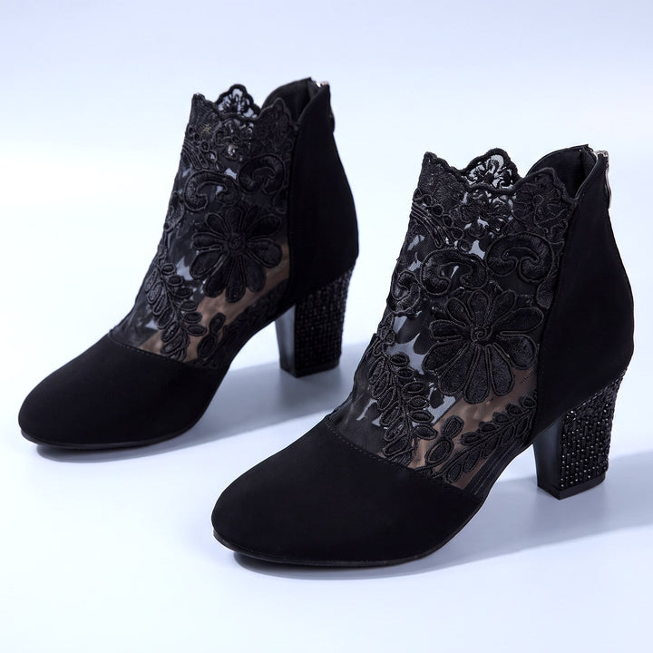 Vittoria Floral Ankle Boots