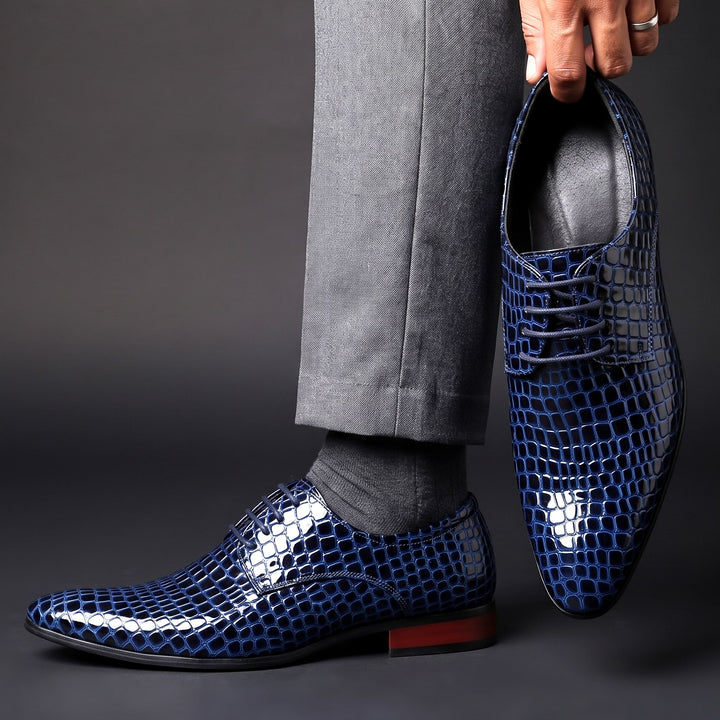 Cordova Croc Oxfords