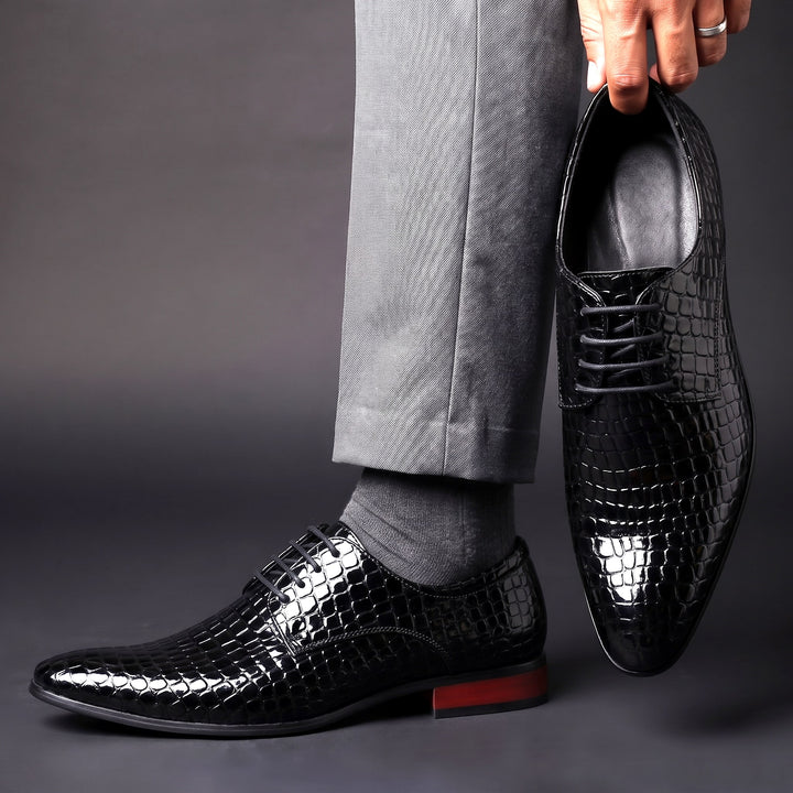 Cordova Croc Oxfords