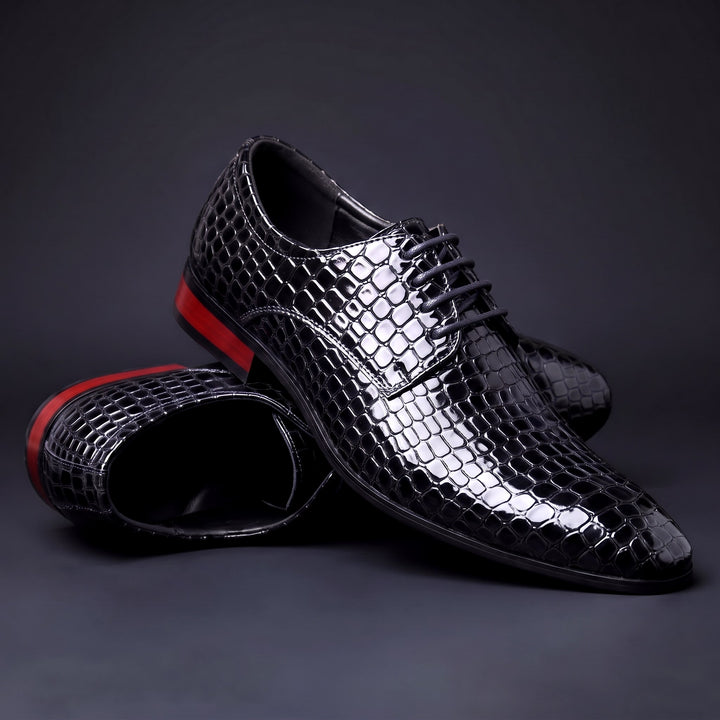 Cordova Croc Oxfords