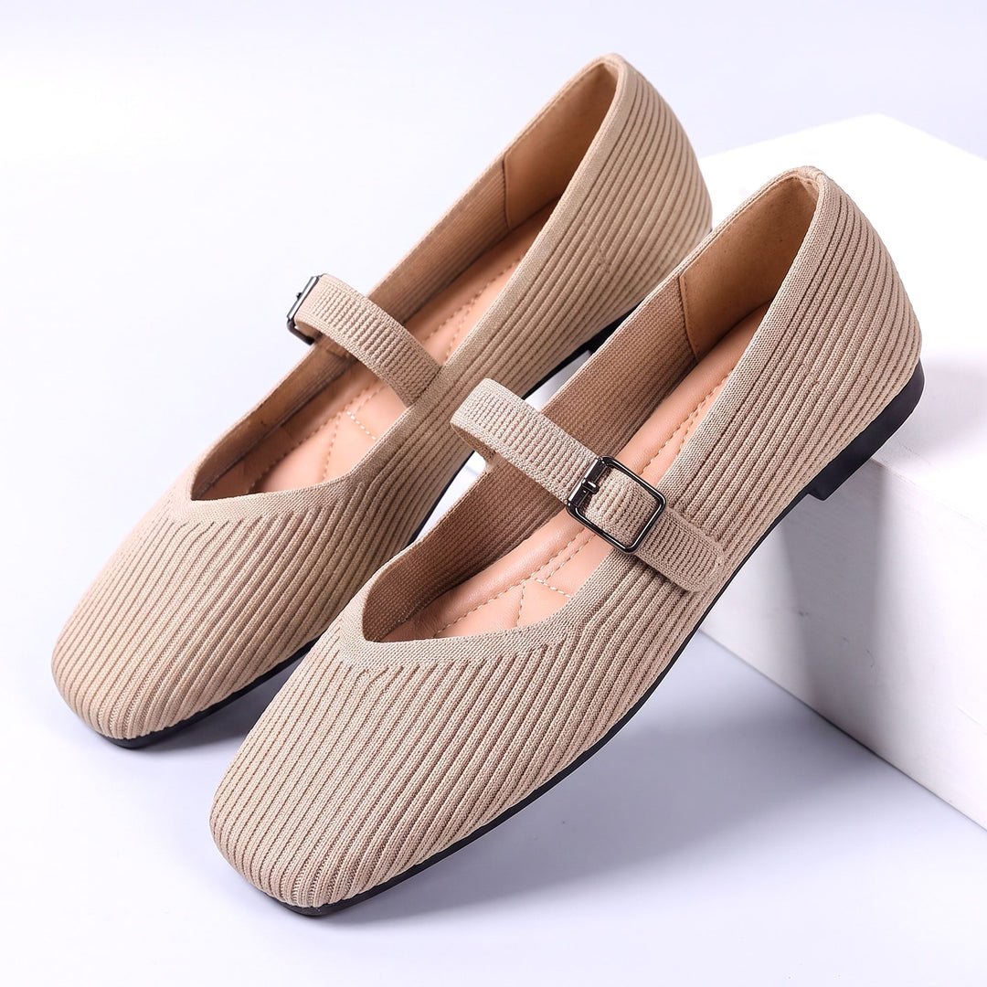 Knit Mary Jane Flats