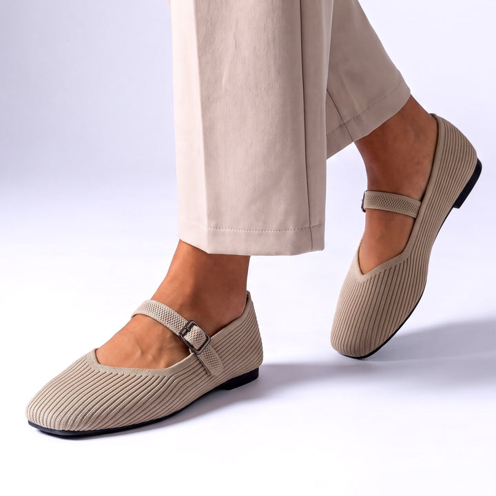 Knit Mary Jane Flats