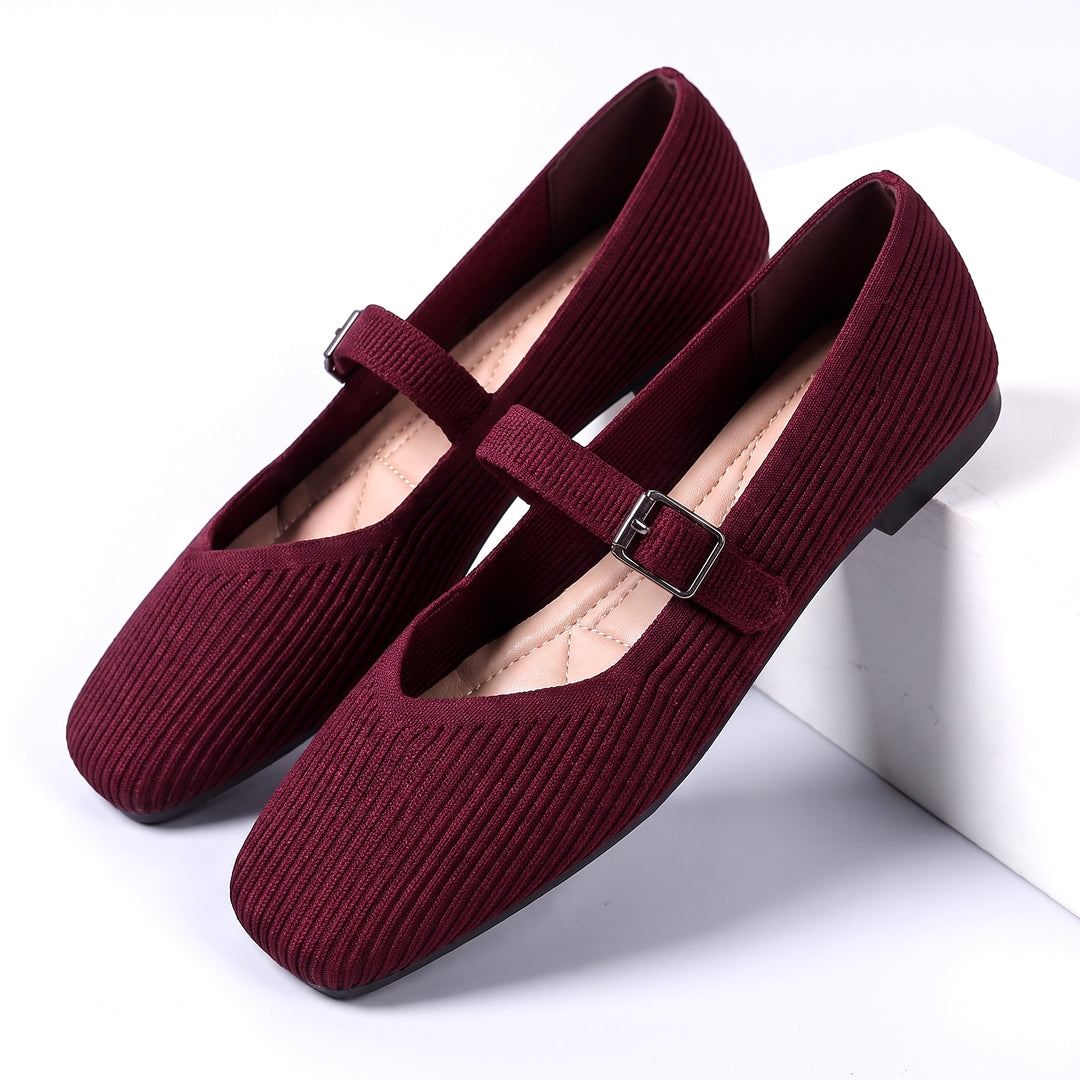 Knit Mary Jane Flats