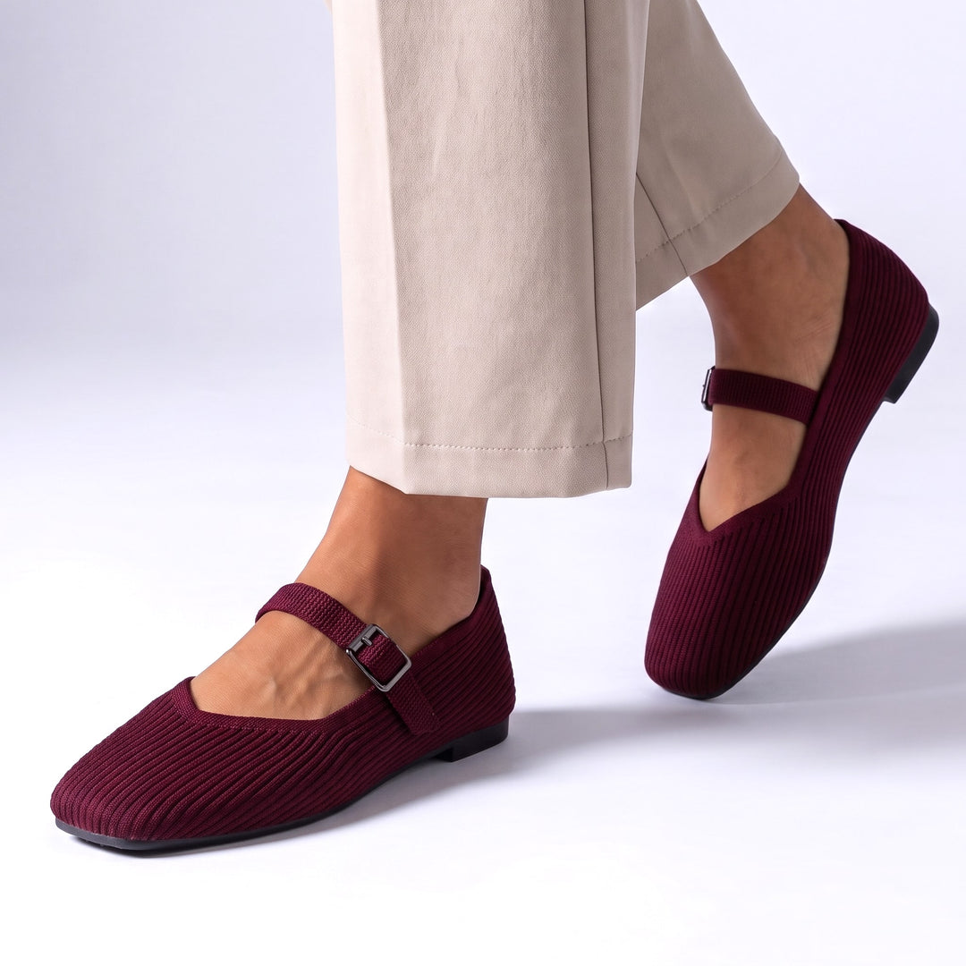 Knit Mary Jane Flats