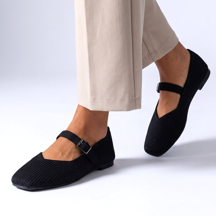 Knit Mary Jane Flats