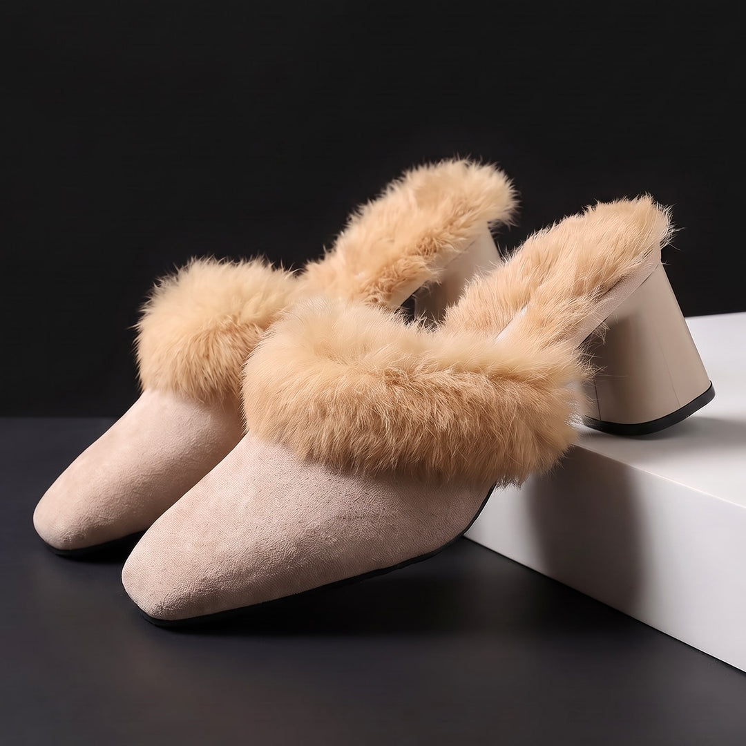 Sienna Faux Fur Mules