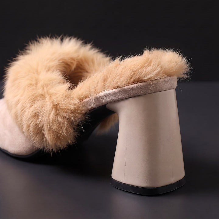 Sienna Faux Fur Mules