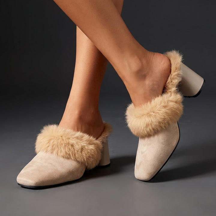 Sienna Faux Fur Mules