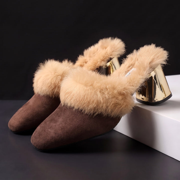 Sienna Faux Fur Mules