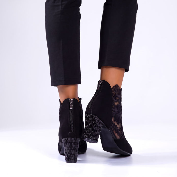 Vittoria Floral Ankle Boots