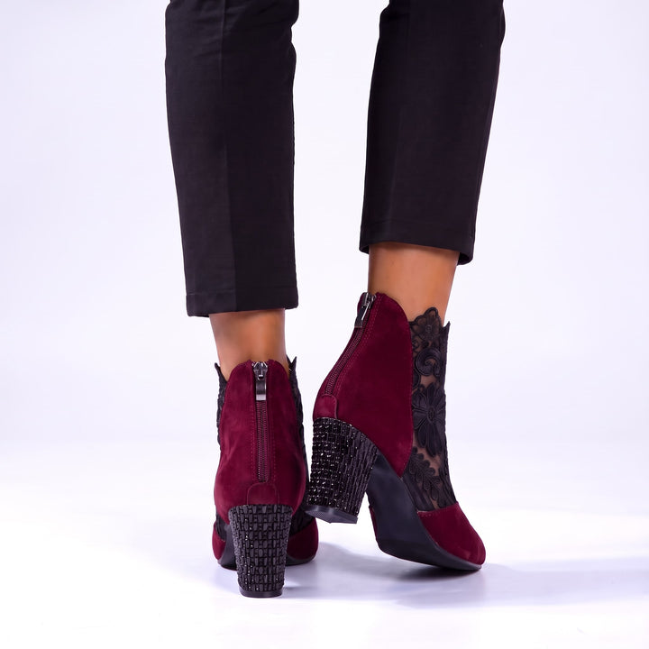 Vittoria Floral Ankle Boots