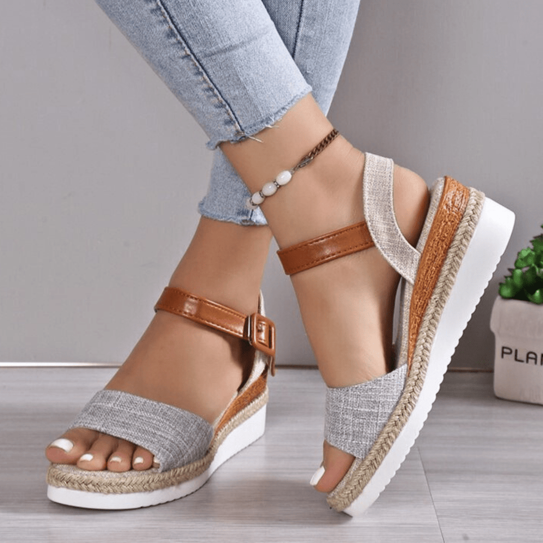 Daisy Wedge Sandals - Boncini