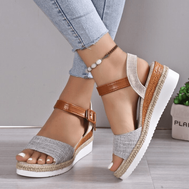 Daisy Wedge Sandals - Boncini