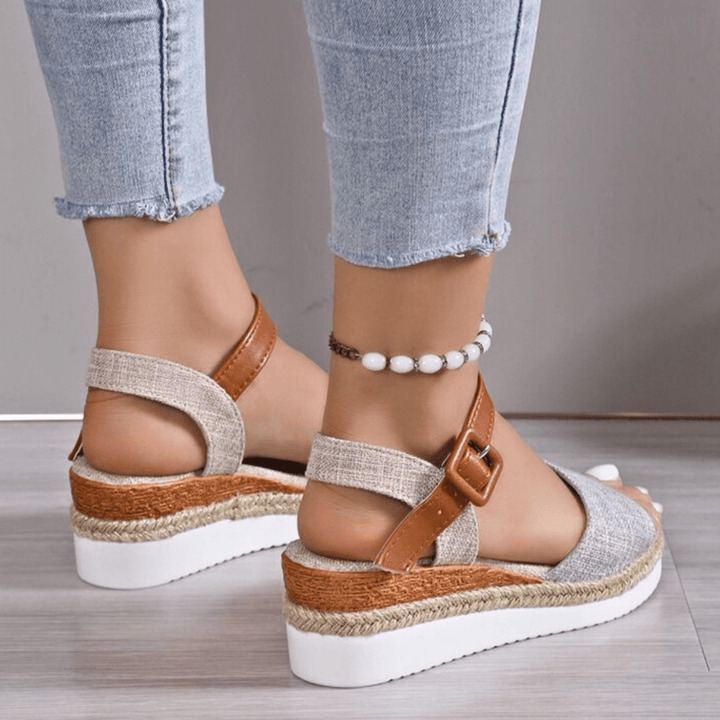 Daisy Wedge Sandals - Boncini